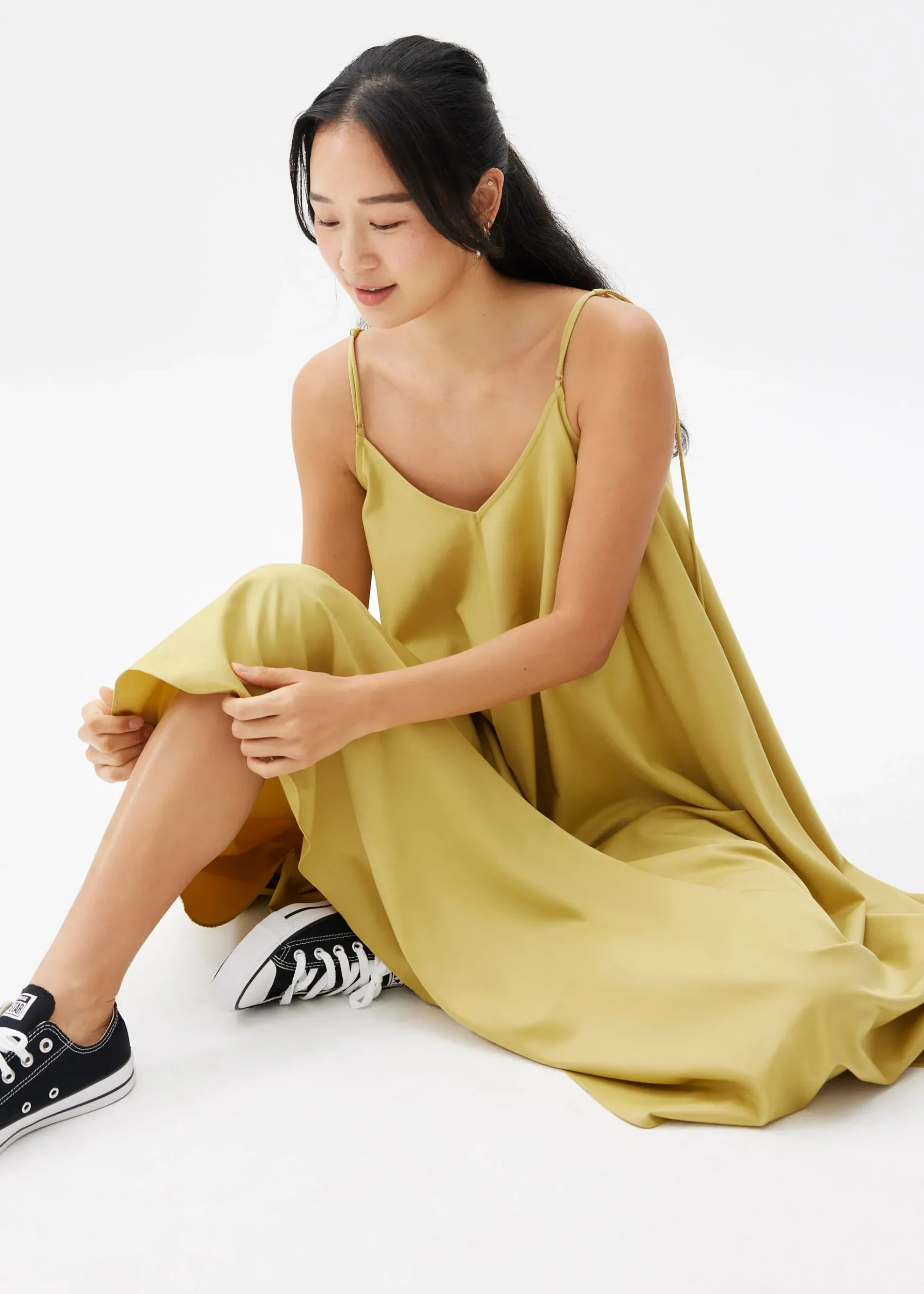 Abigail Trapeze Camisole Midaxi Dress
