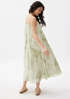 Abstract Trapeze Midi Dress