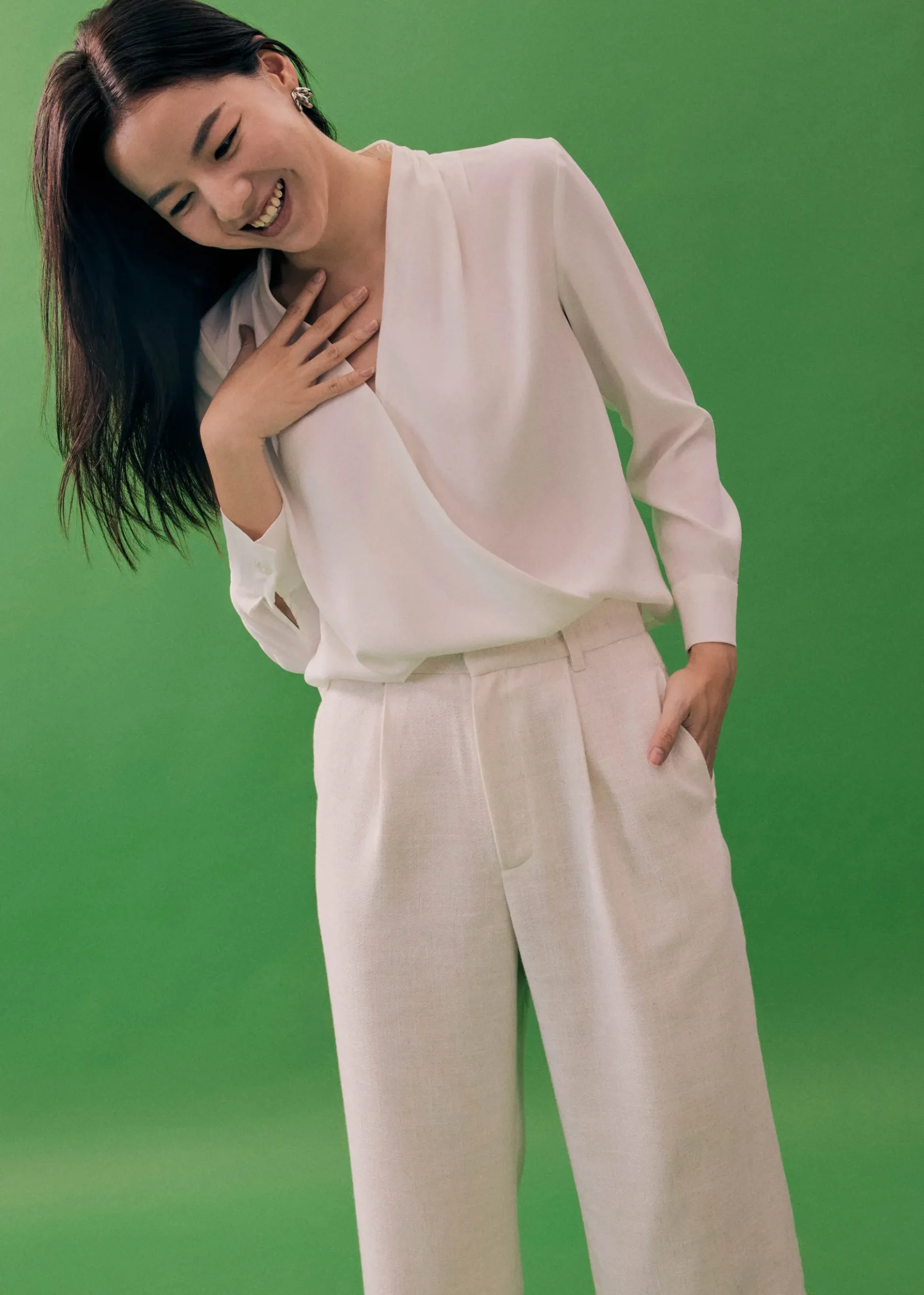Ada V-neck Wrap Blouse (2022 Version)