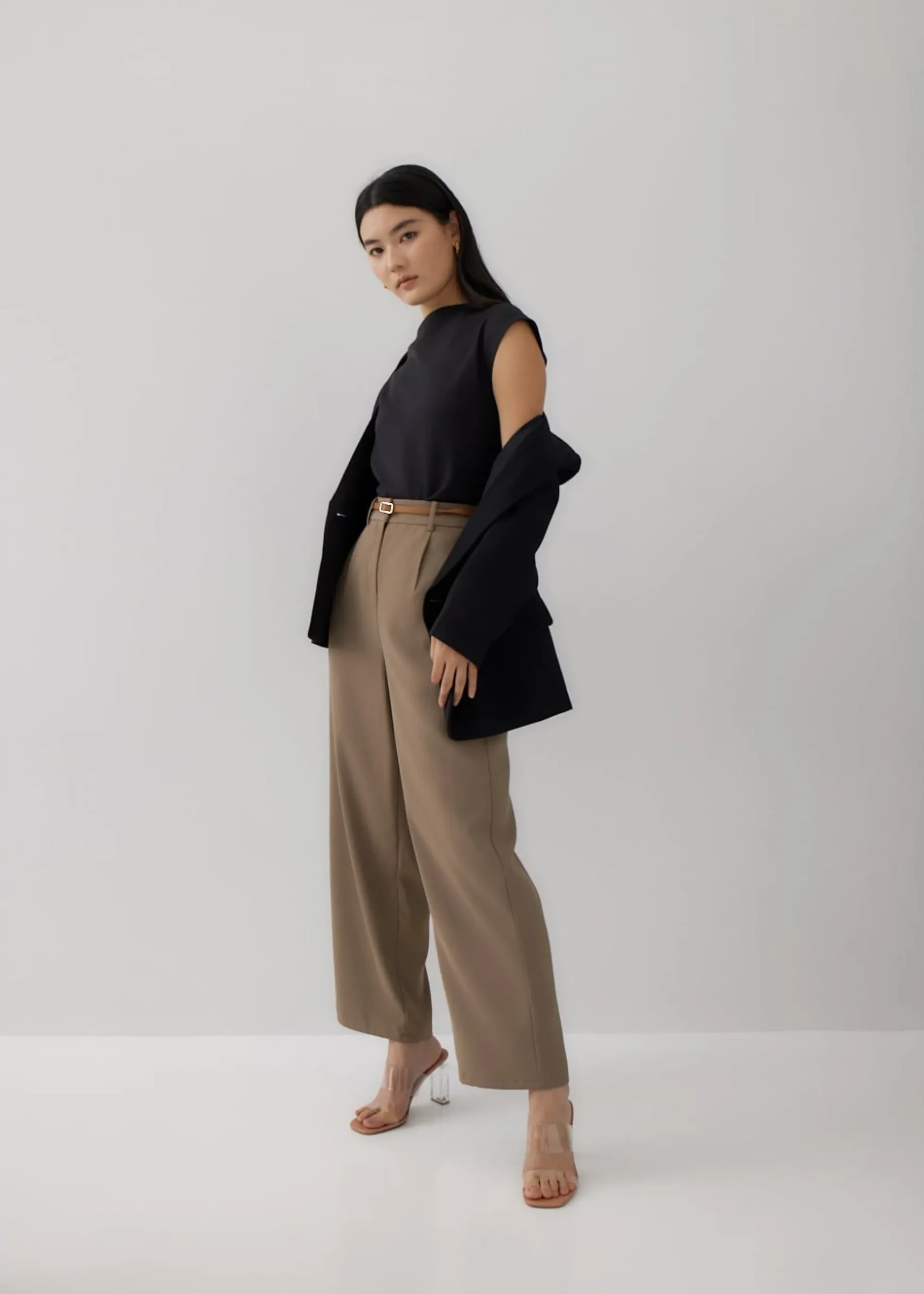 Adele Asymmetrical Drape Blouse