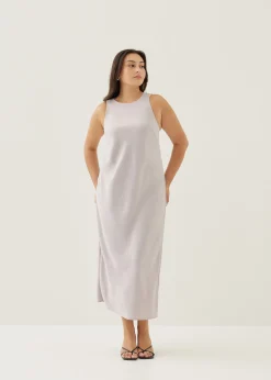Adelle Satin Cross Back Maxi Dress