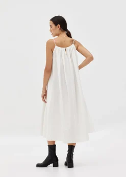 Adia Textured Cotton Midaxi Dress