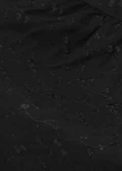 Adora Embroidered Grosgrain Midi Dress