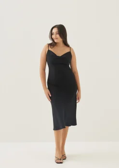 Adrianna Cowl Neck Midi Dress