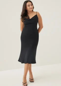 Adrianna Cowl Neck Midi Dress