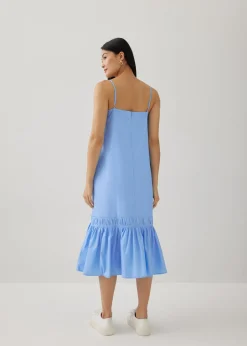 Adrianne Ruched Trapeze Dress