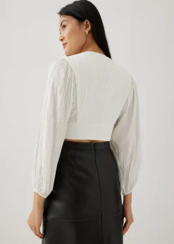 Aisha Textured Puff Sleeve Blouse
