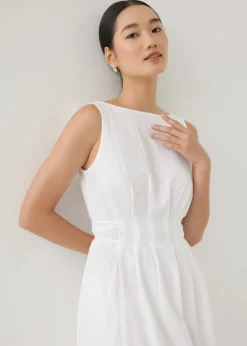 Aleeza Cotton Fit & Flare Midi Dress