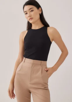Alia Jersey Round Neck Tank Top
