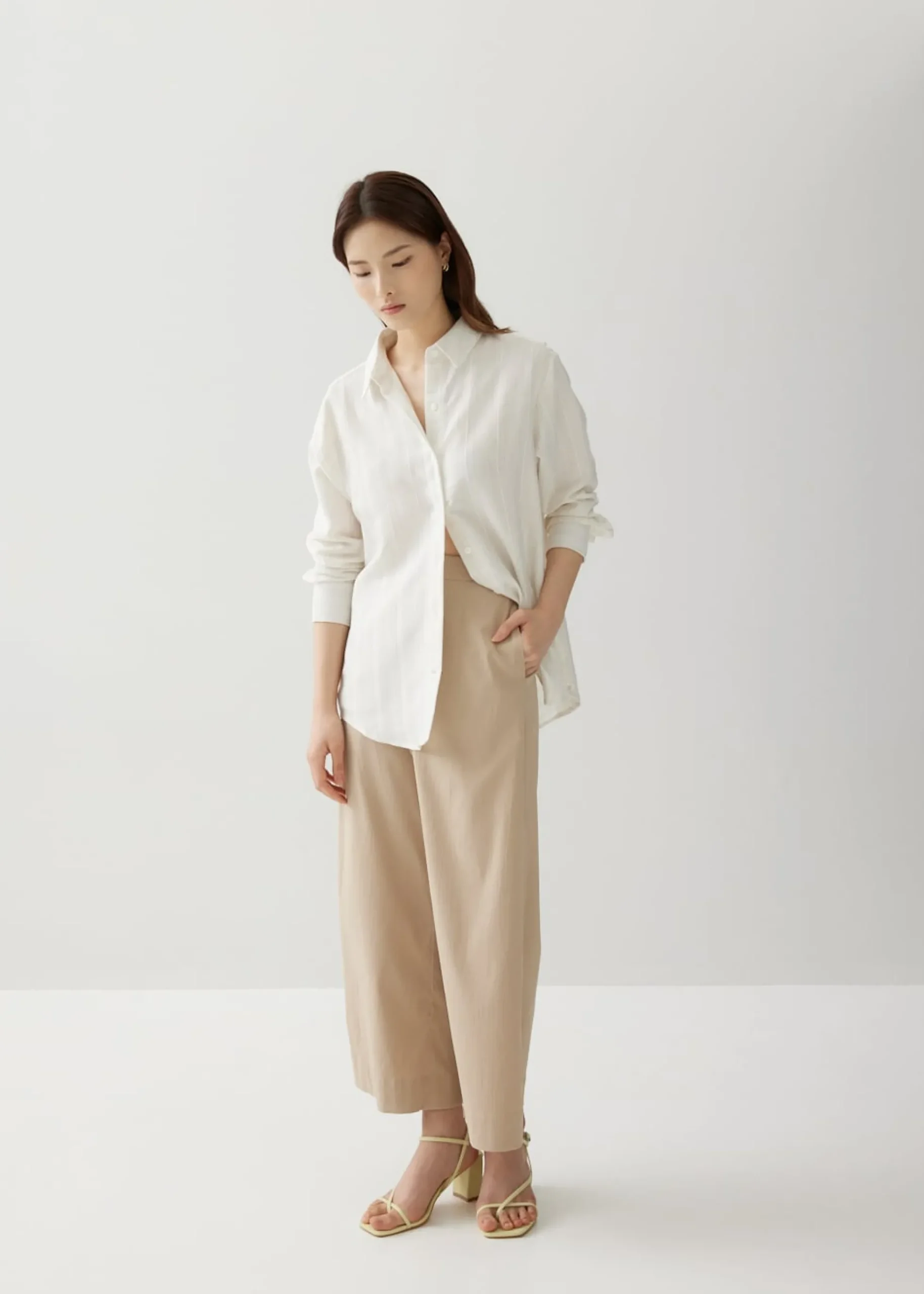 Alvina Relaxed Striped Linen Shirt