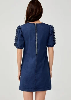Alvira Frill Sleeve Denim Dress
