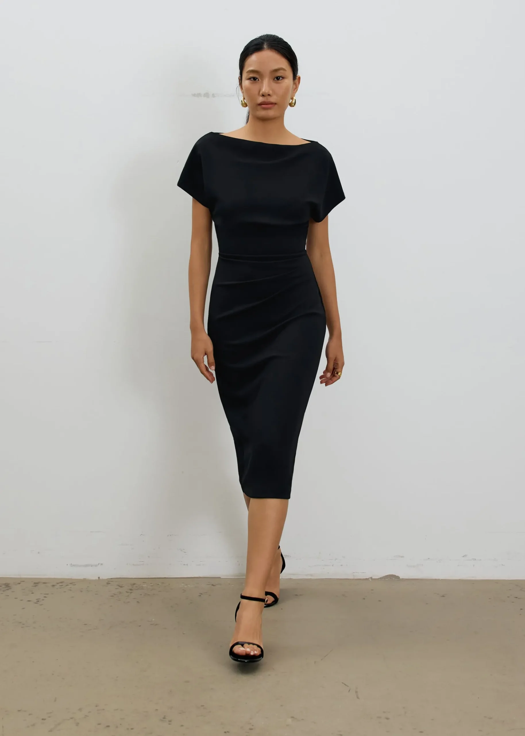 Amala Multi-way Drape Midi Dress