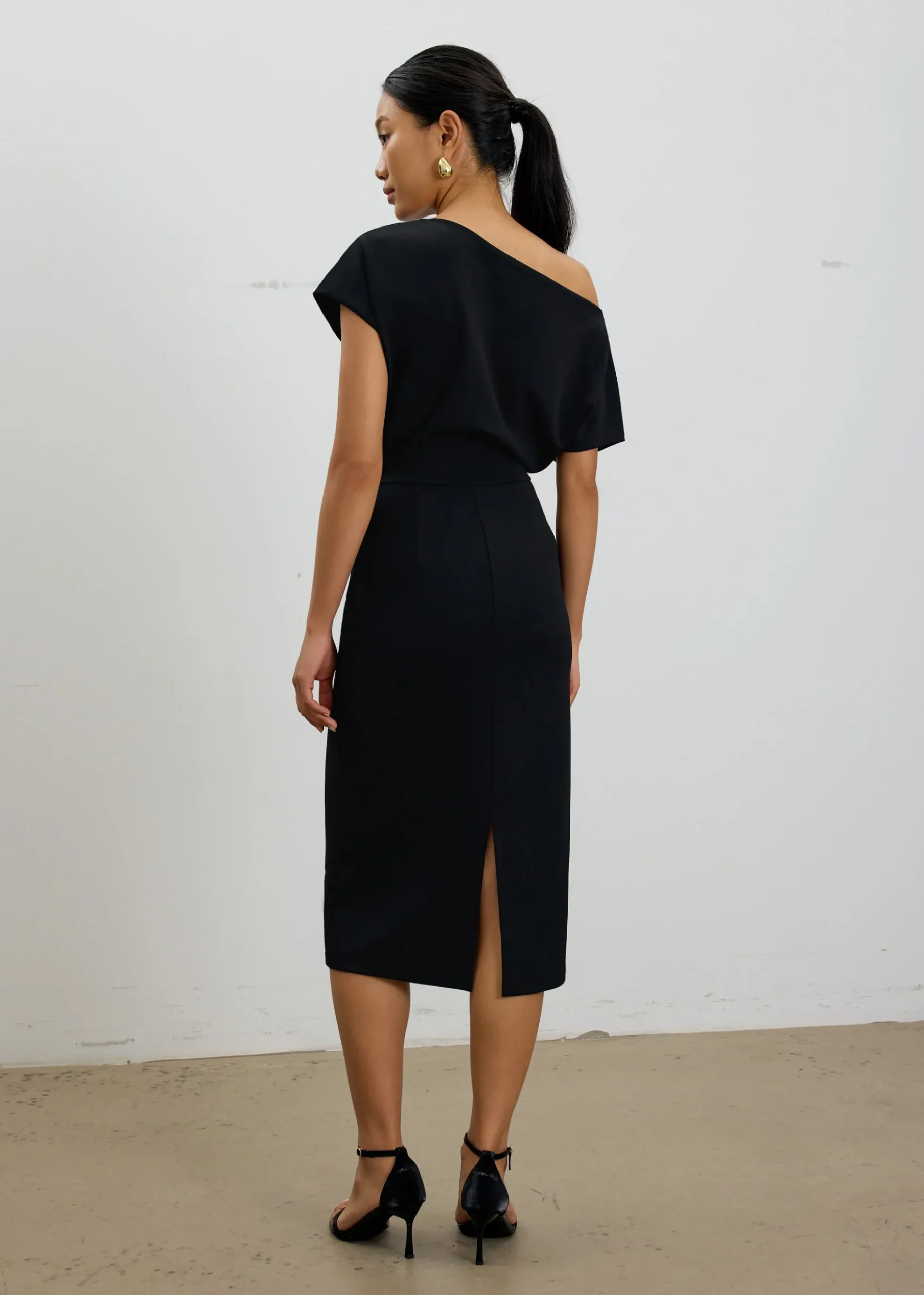 Amala Multi-way Drape Midi Dress
