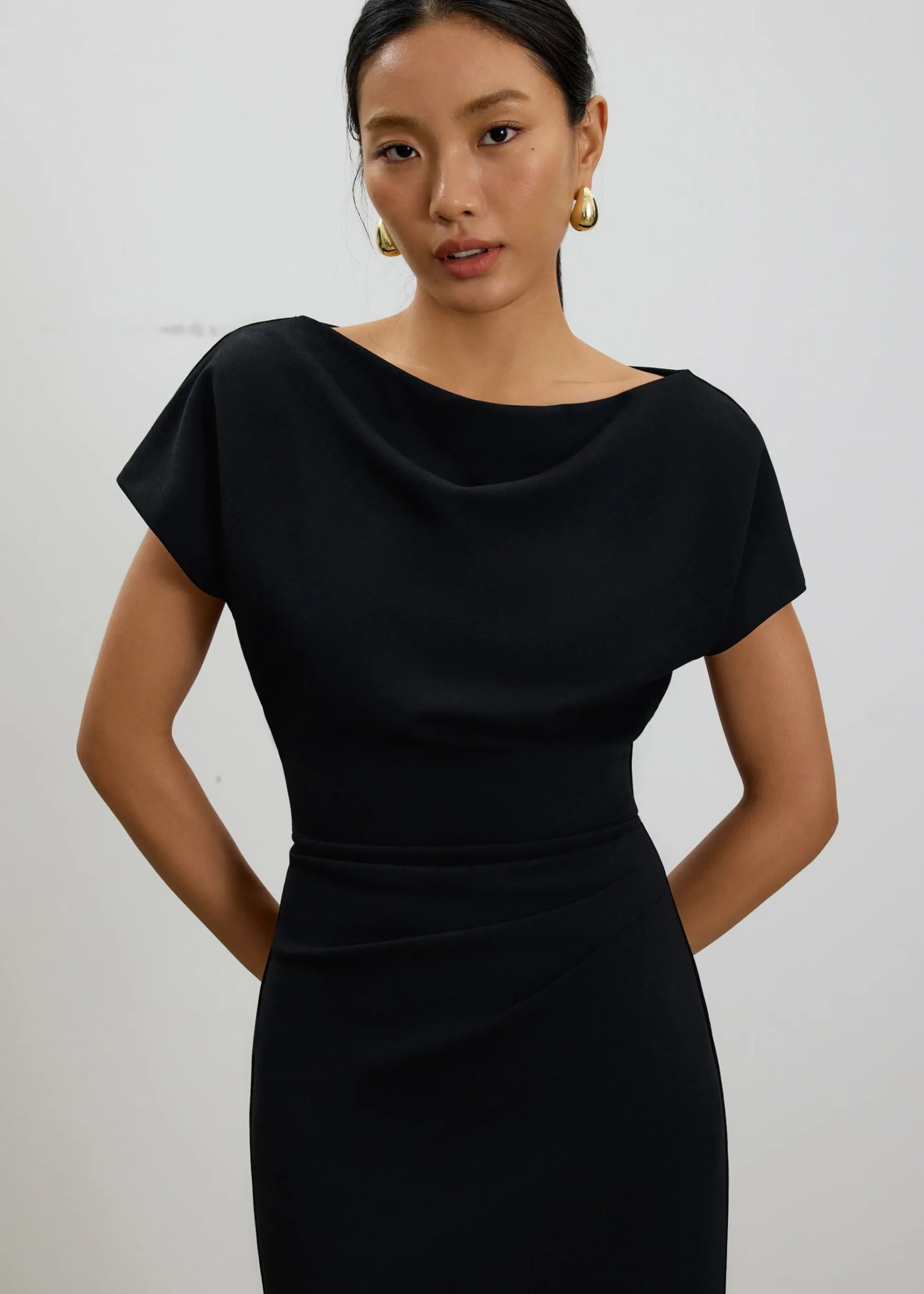 Amala Multi-way Drape Midi Dress