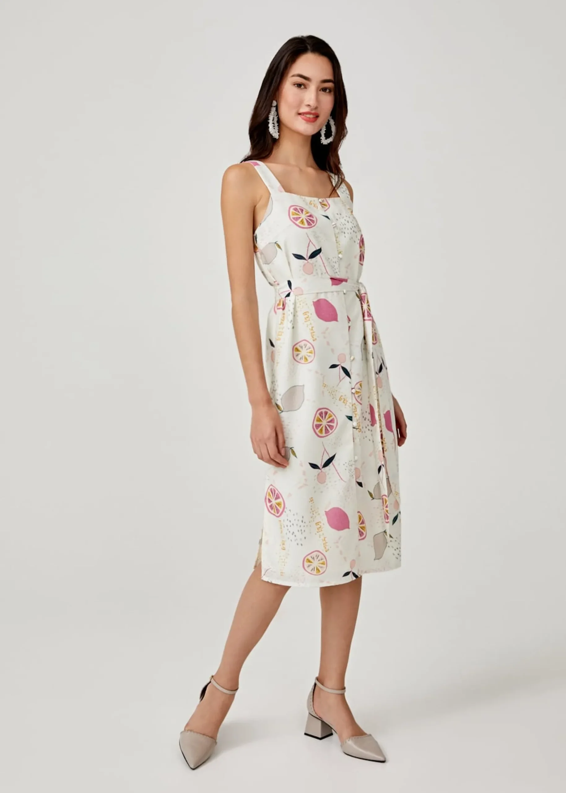Amboree Sash Tie Camisole Dress in Tutti Frutti