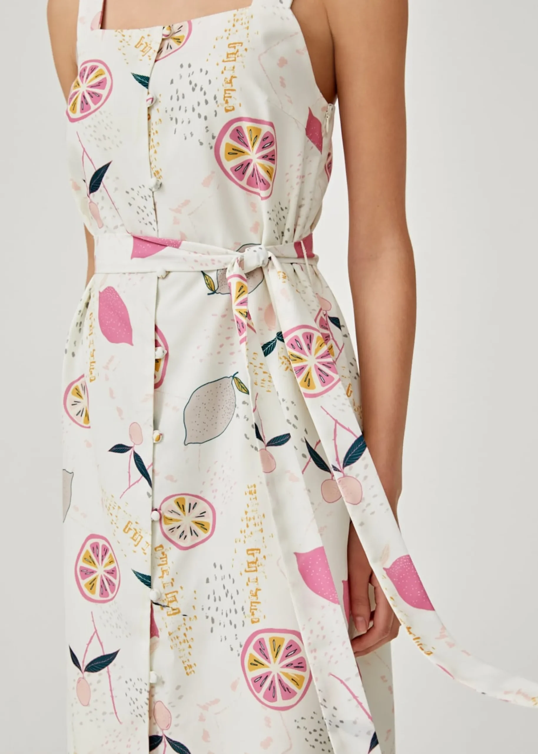 Amboree Sash Tie Camisole Dress in Tutti Frutti