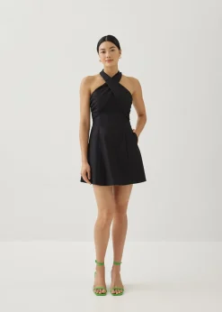 Analisse Linen Halter Neck Dress