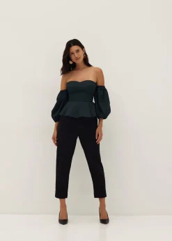 Angelique Padded Detachable Sleeve Bustier Top