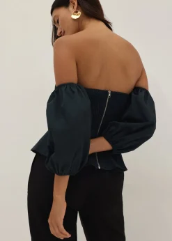 Angelique Padded Detachable Sleeve Bustier Top