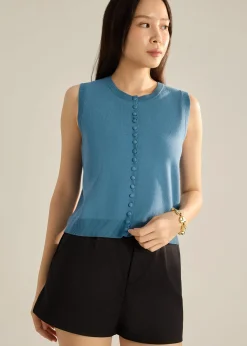 Anjali Scallop Edge Knit Top