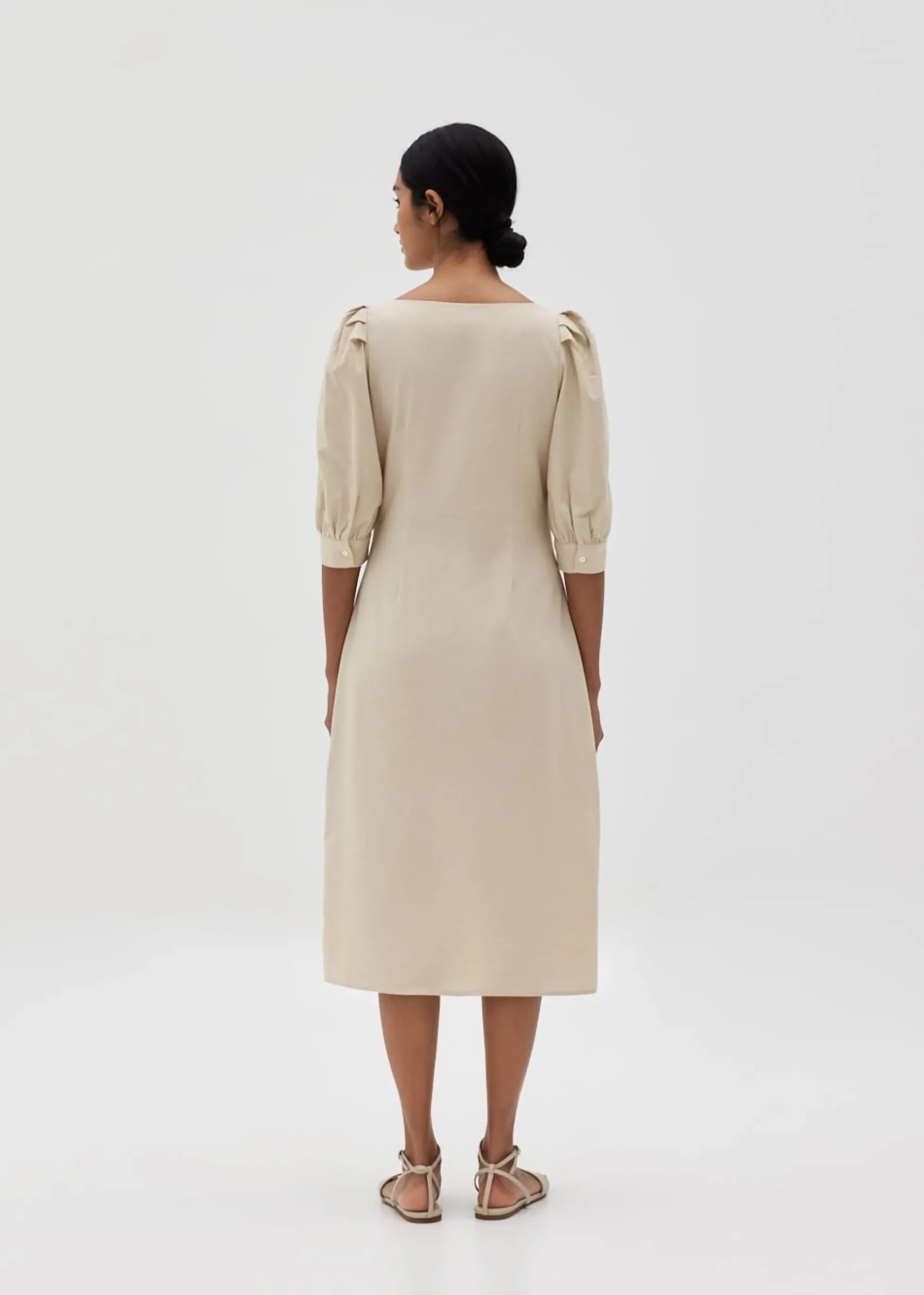 Anniston Puff Sleeve Shirt Dress