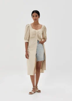 Anniston Puff Sleeve Shirt Dress