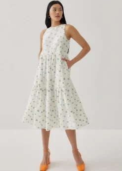 Ansel Jacquard Drop Waist Flare Dress