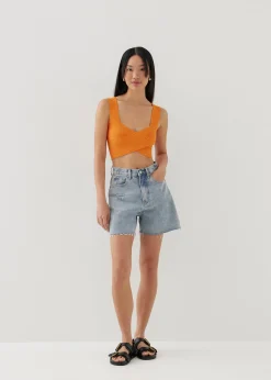 Ansley Knit Reversible Crop Top