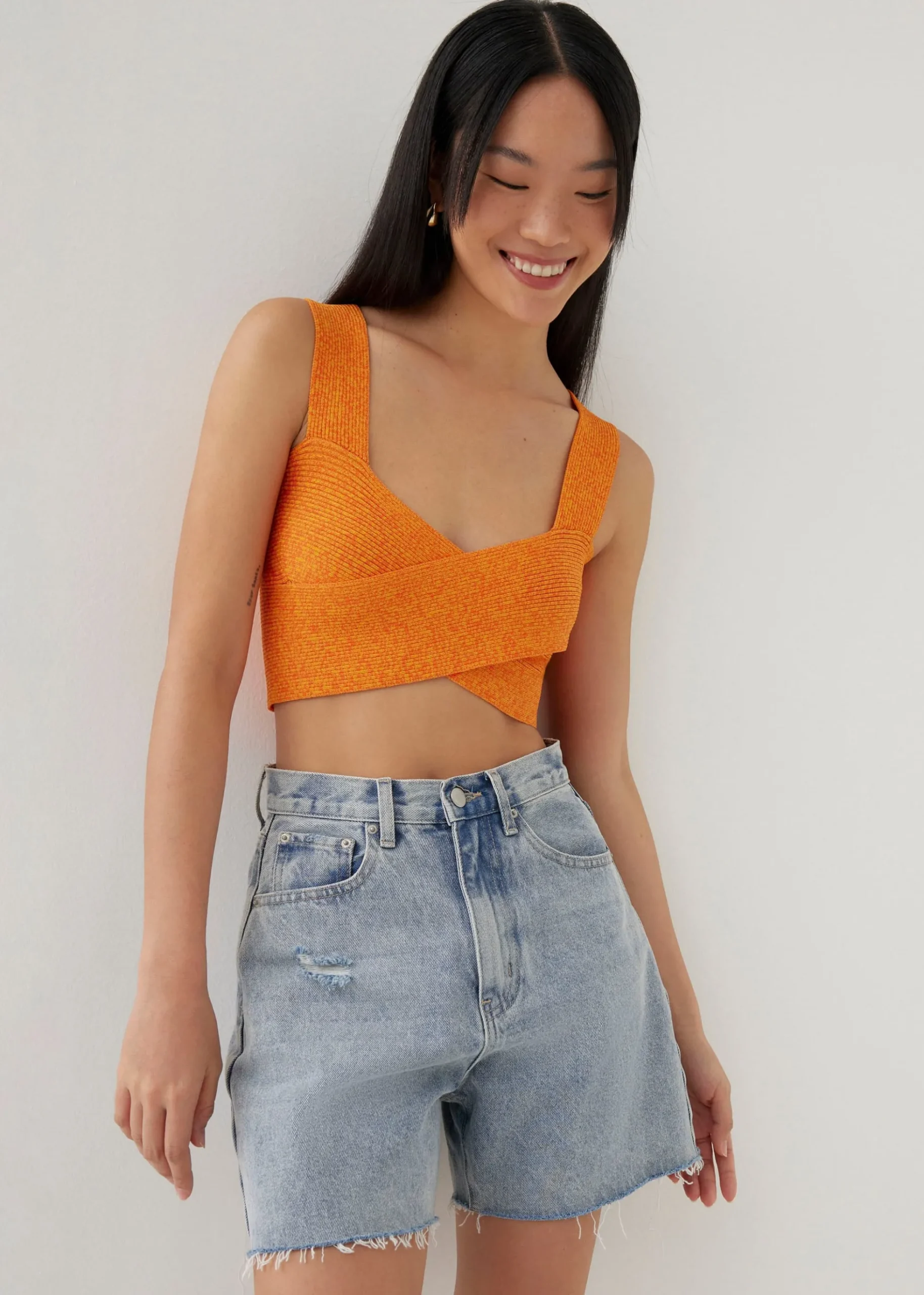 Ansley Knit Reversible Crop Top