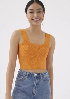 Ansley Knit Reversible Crop Top