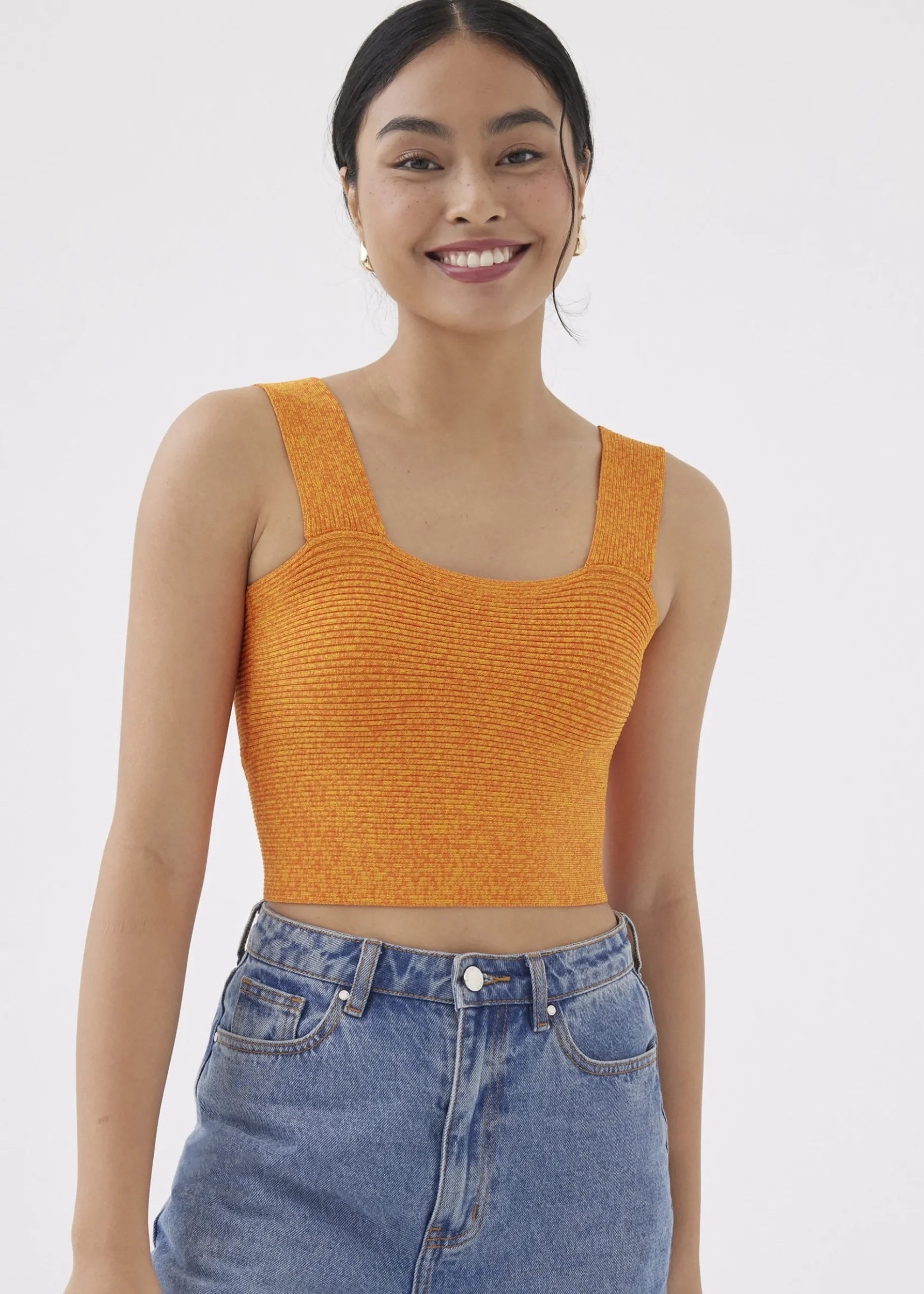 Ansley Knit Reversible Crop Top