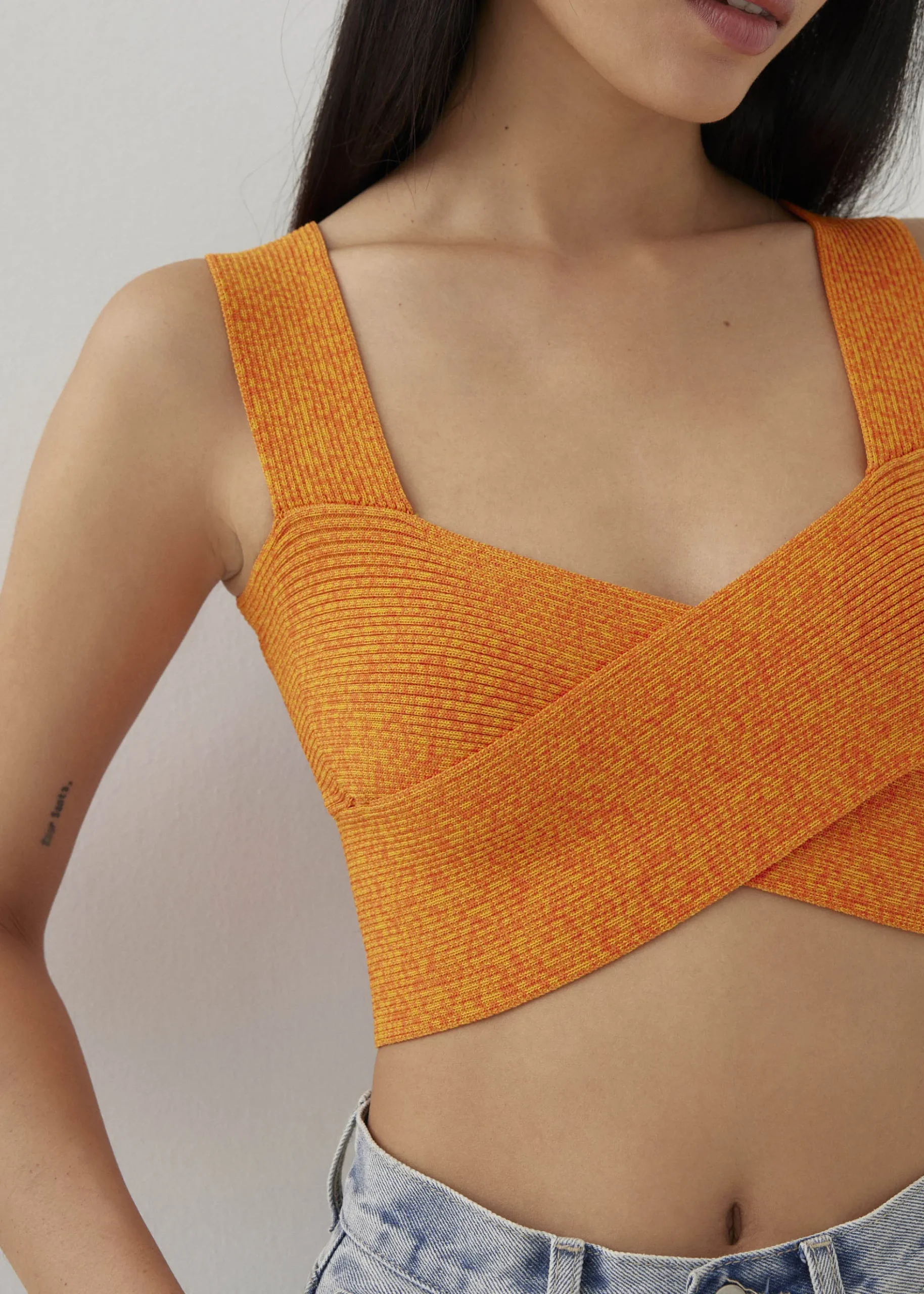 Ansley Knit Reversible Crop Top