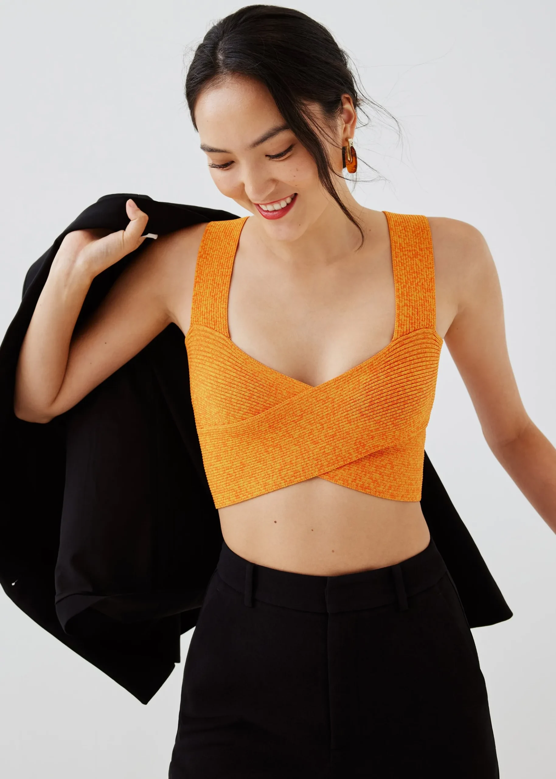 Ansley Knit Reversible Crop Top