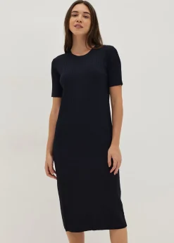 Ansley Ribbed Knit Column Dress
