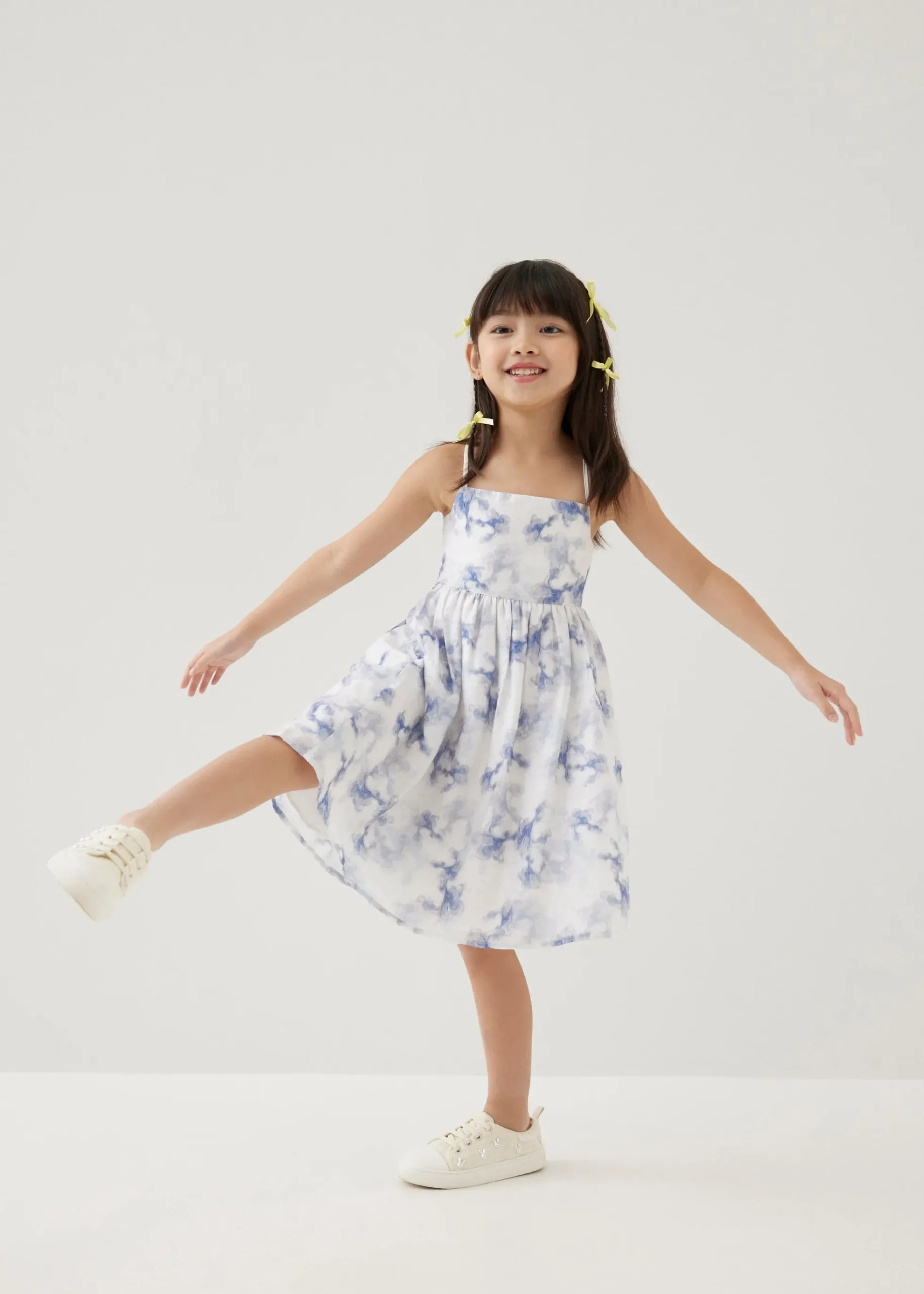 Anya Tie Back Midi Dress in Heirloom Botanicals