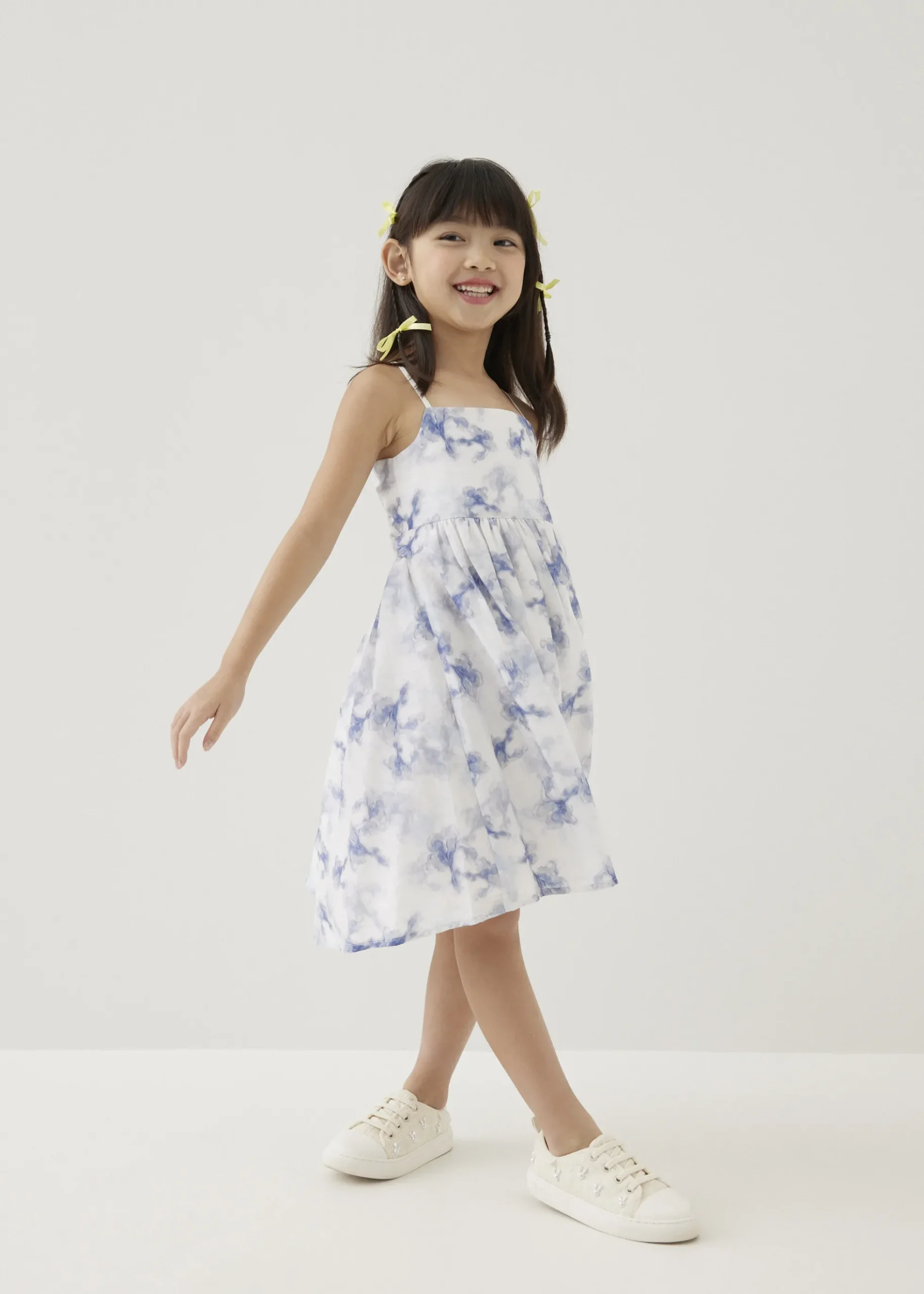 Anya Tie Back Midi Dress in Heirloom Botanicals