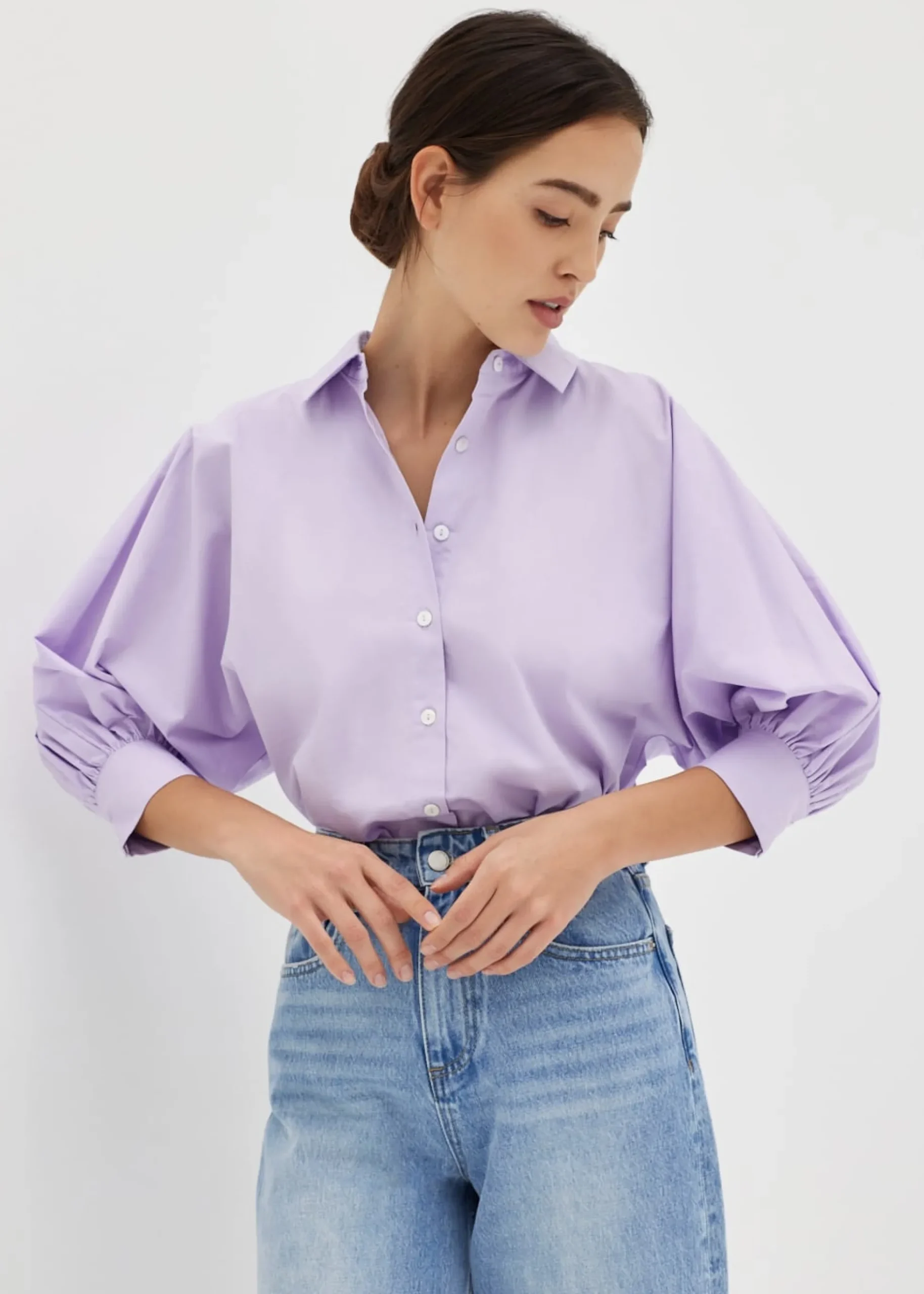 Anzel Cotton Puff Sleeve Shirt