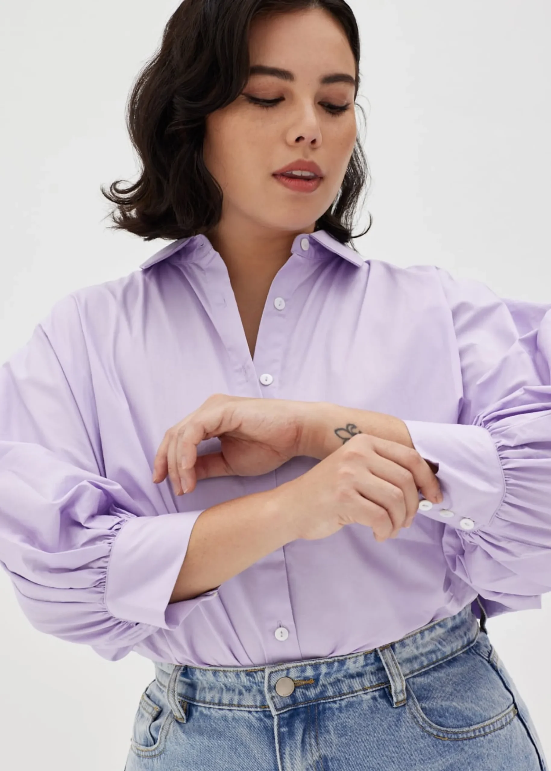 Anzel Cotton Puff Sleeve Shirt