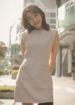 Aria Tweed A-line Mini Dress