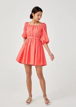 Arica Puff Sleeve Mini Dress
