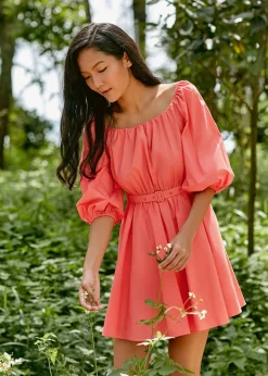 Arica Puff Sleeve Mini Dress