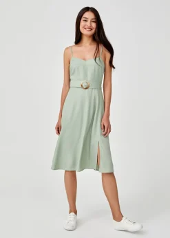 Arielie Belted Camisole Dress