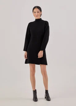 Arina Mock Neck Knit Dress