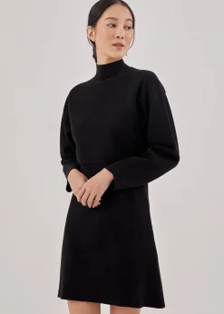 Arina Mock Neck Knit Dress
