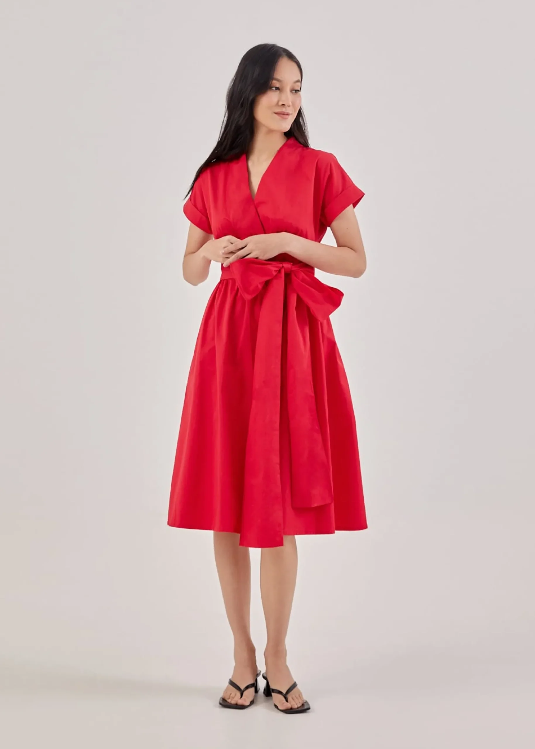 Arina Sash Wrap Dress