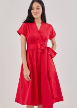 Arina Sash Wrap Dress