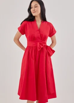 Arina Sash Wrap Dress