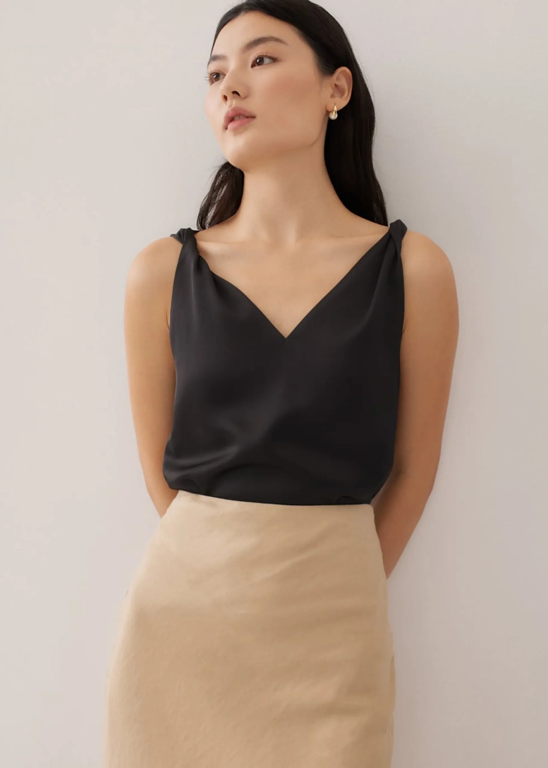 Arisse Satin Shell Top