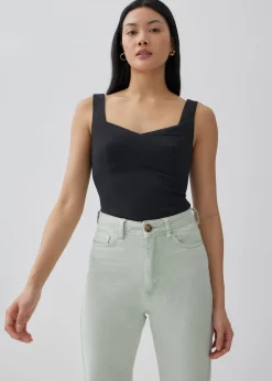 Arlene Textured Bustier Top