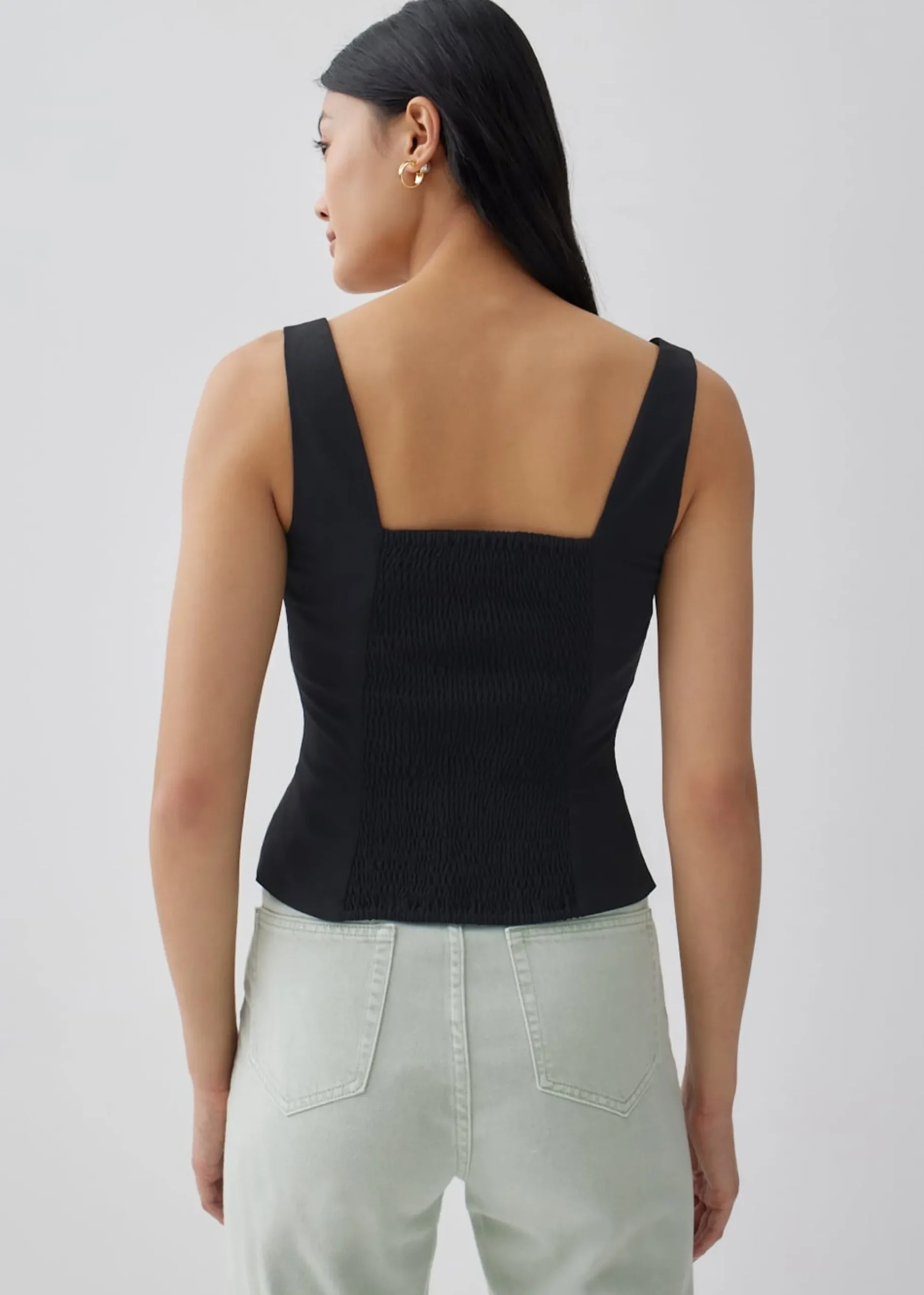 Arlene Textured Bustier Top
